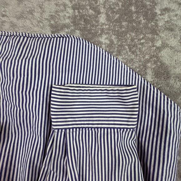 Polo Ralph Lauren Men's XL Blue/White Striped Classic Fit Dress Shirt SEE DESCRI - Picture 12 of 16